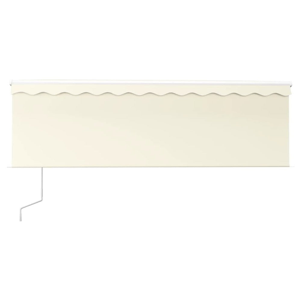 VIDAXL Auvent Automatique Rétractable Avec Store 4,5x3 M Crème