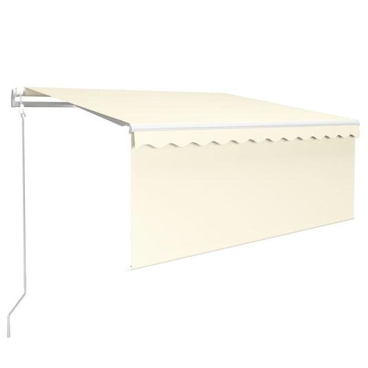 VIDAXL Auvent Rétractable Automatique Avec Store 3,5x2,5 M Crème