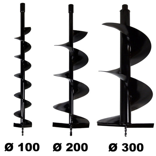  Lot De Mèches ø 100 + 200 + 300 Mm Pour Tarière Thermique