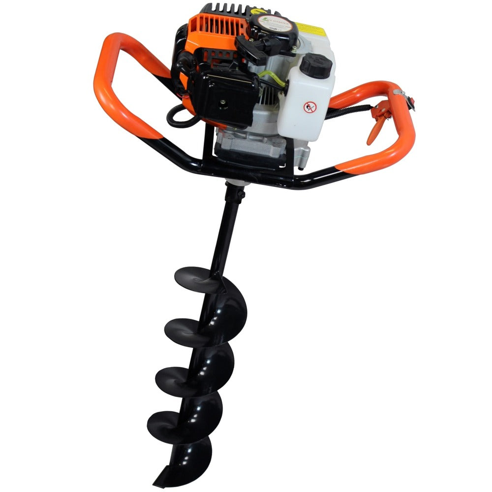  Tarière Thermique 52 Cm3, 3 Cv + Mèche 80 Mm