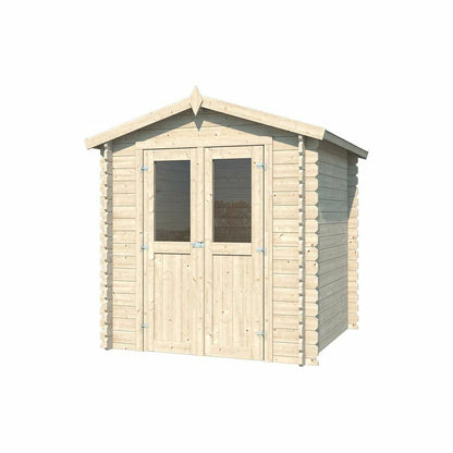  Abri De Jardin En Bois Double Pente Mini 180 X 180 Cm