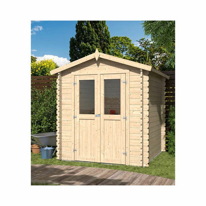  Abri De Jardin En Bois Double Pente Mini 180 X 180 Cm