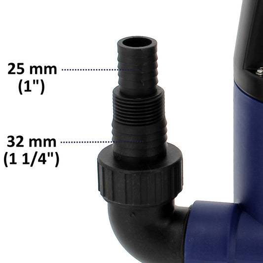  Pompe Immergée Pour Eaux Sales, 750 W, 12500 L/heure, Flotteur Intégré