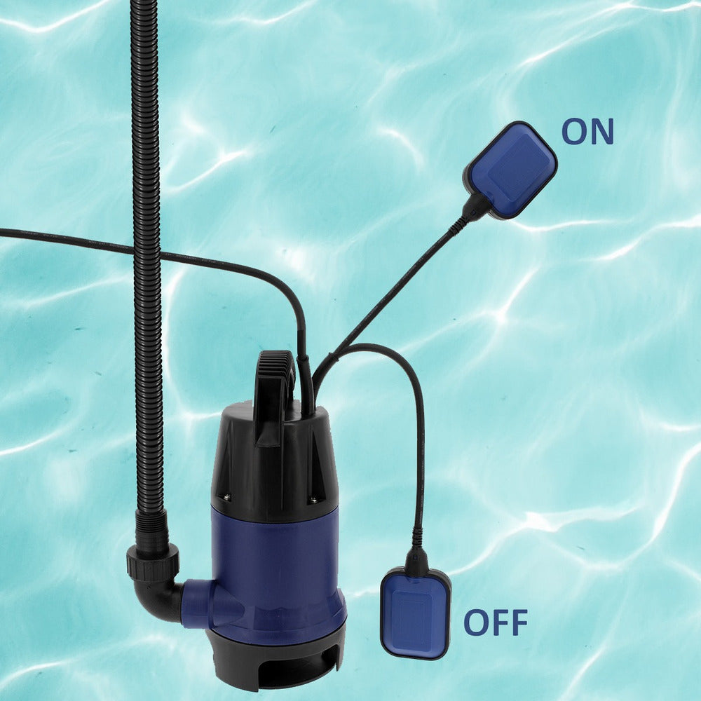 Pompe Immergée Pour Eaux Sales, 750 W, 12500 L/heure, Flotteur Intégré
