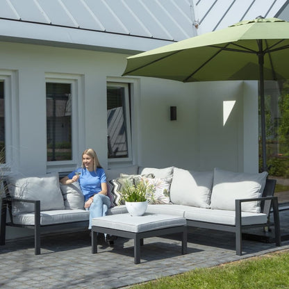 Madison Housse De Meubles D'extérieur 270 X 210 X 90 Cm Droit Gris