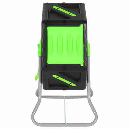 VIDAXL Composteur à Tambour 60x43x74 Cm 70 L Polypropylène