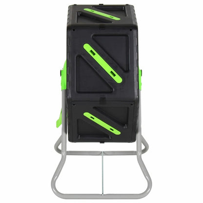 VIDAXL Composteur à Tambour 60x43x74 Cm 70 L Polypropylène