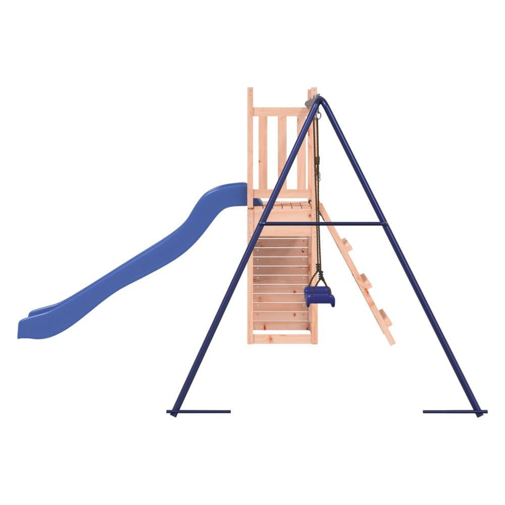 VIDAXL Maisonnette De Jeu Toboggan Et Balançoire Bois Massif Douglas