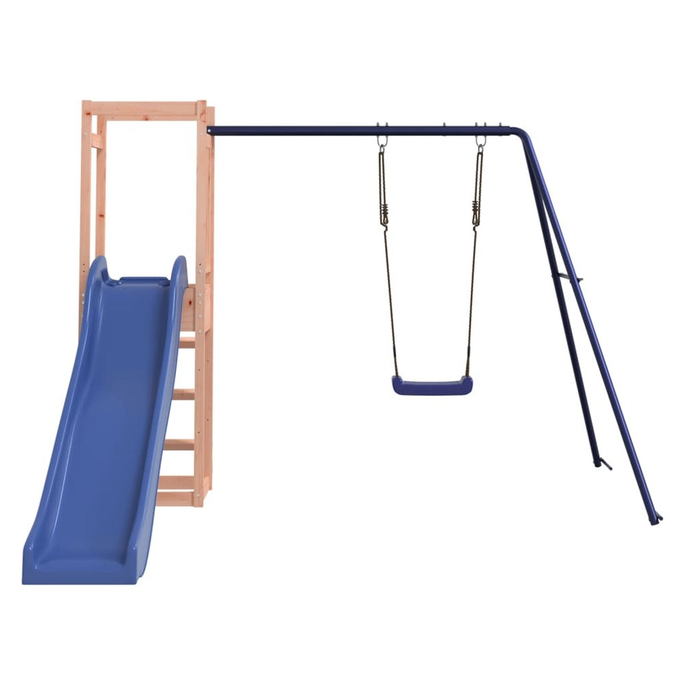 VIDAXL Maisonnette De Jeu Toboggan Et Balançoire Bois Massif Douglas