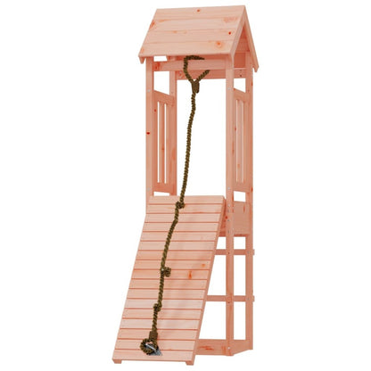VIDAXL Maisonnette De Jeu Avec Mur D'escalade Bois Massif Douglas