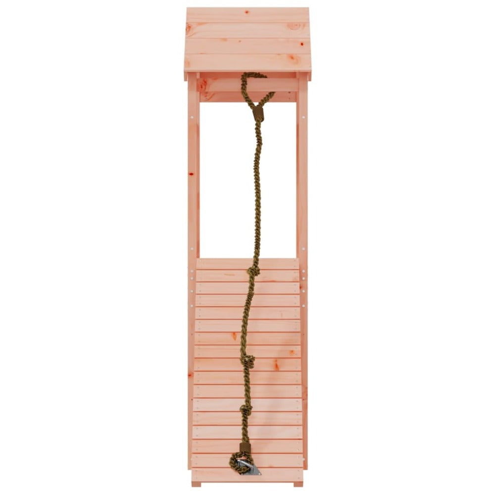 VIDAXL Maisonnette De Jeu Avec Mur D'escalade Bois Massif Douglas
