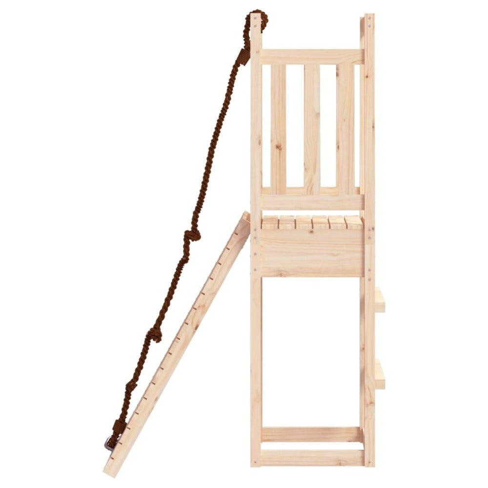 VIDAXL Maisonnette De Jeu Avec Mur D'escalade Bois Massif De Pin