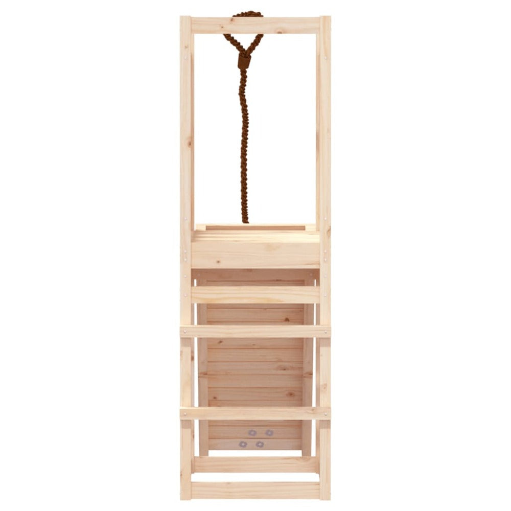 VIDAXL Maisonnette De Jeu Avec Mur D'escalade Bois Massif De Pin