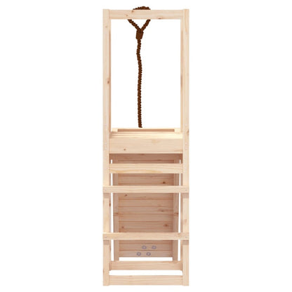 VIDAXL Maisonnette De Jeu Avec Mur D'escalade Bois Massif De Pin