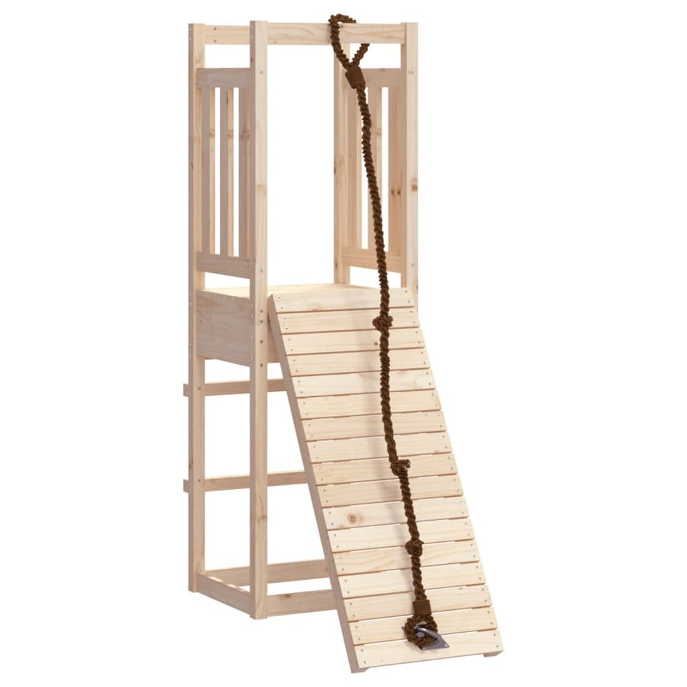 VIDAXL Maisonnette De Jeu Avec Mur D'escalade Bois Massif De Pin