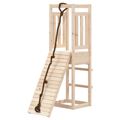 VIDAXL Maisonnette De Jeu Avec Mur D'escalade Bois Massif De Pin