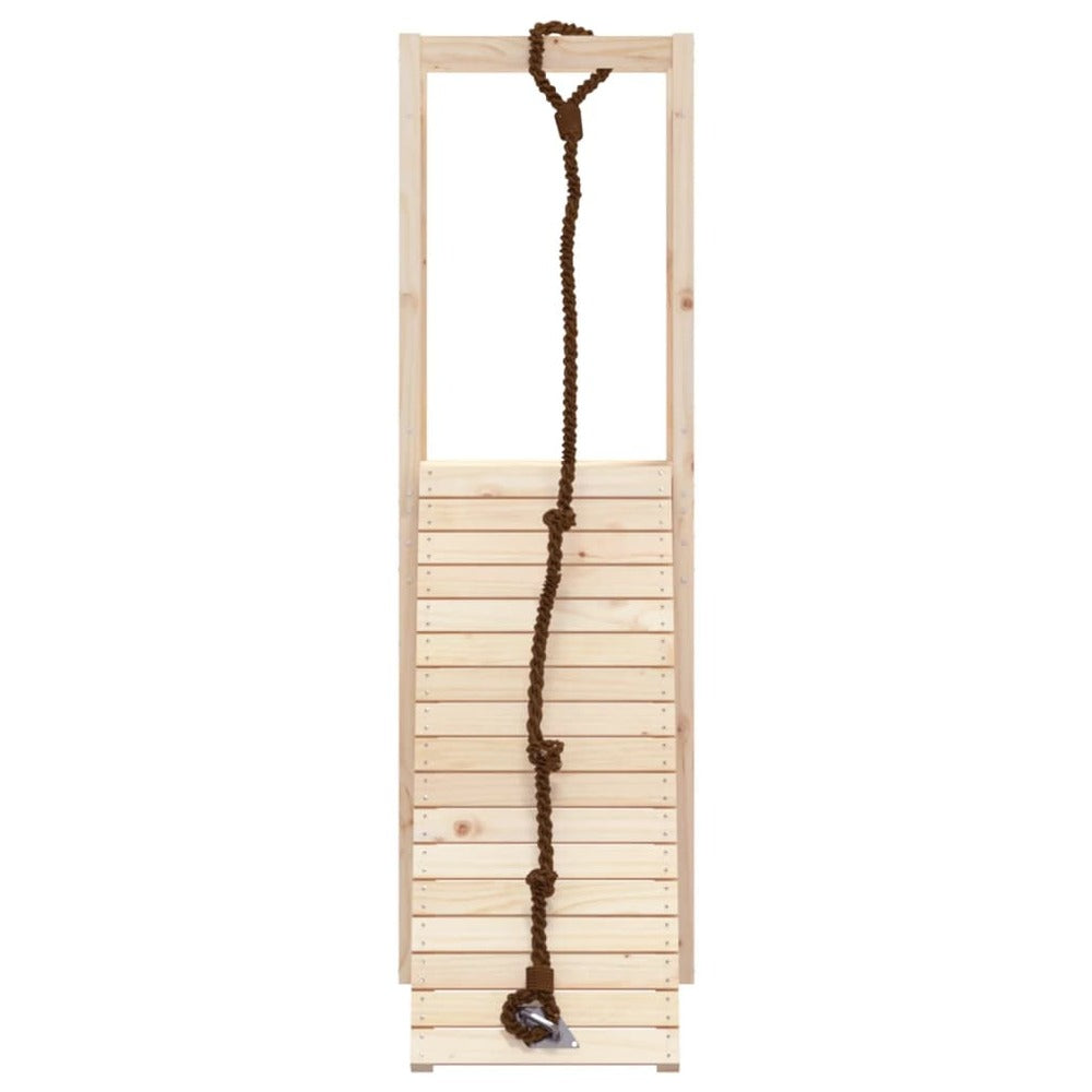 VIDAXL Maisonnette De Jeu Avec Mur D'escalade Bois Massif De Pin