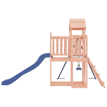 VIDAXL Maisonnette De Jeu Avec Toboggan Balançoire Bois Massif Douglas