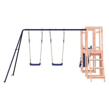 VIDAXL Maisonnette De Jeu Et Toboggan échelle Balançoires Bois Douglas