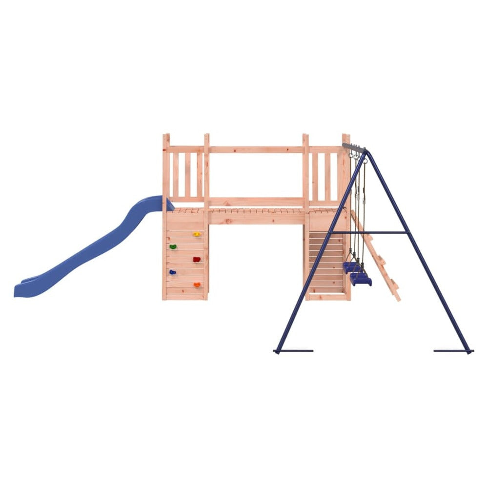 VIDAXL Maisonnette De Jeu Et Toboggan échelle Balançoires Bois Douglas
