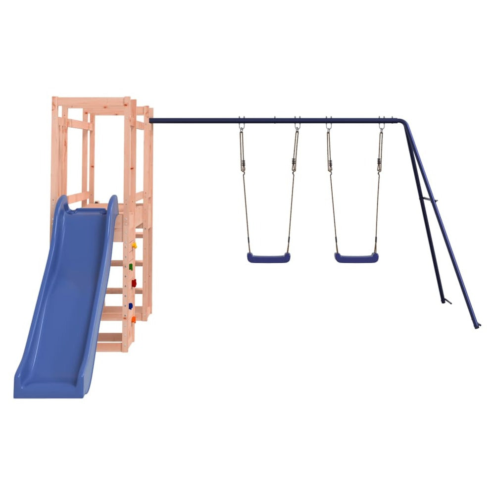 VIDAXL Maisonnette De Jeu Et Toboggan échelle Balançoires Bois Douglas