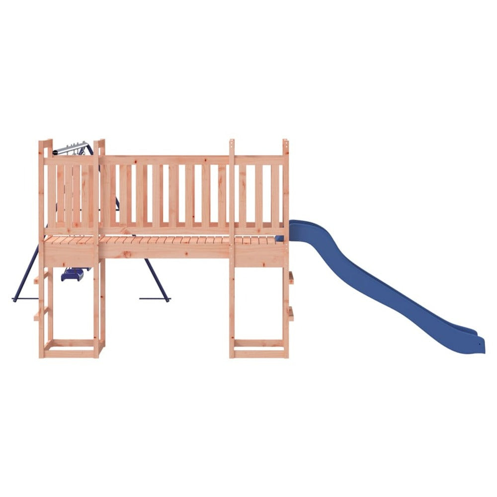 VIDAXL Maisonnette De Jeu Et Toboggan Balançoires Bois Massif Douglas