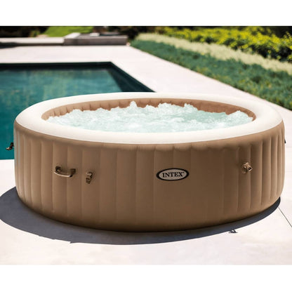 Intex Baignoire De Massage à Bulles Ronde Purespa 216x71cm 6 Personnes
