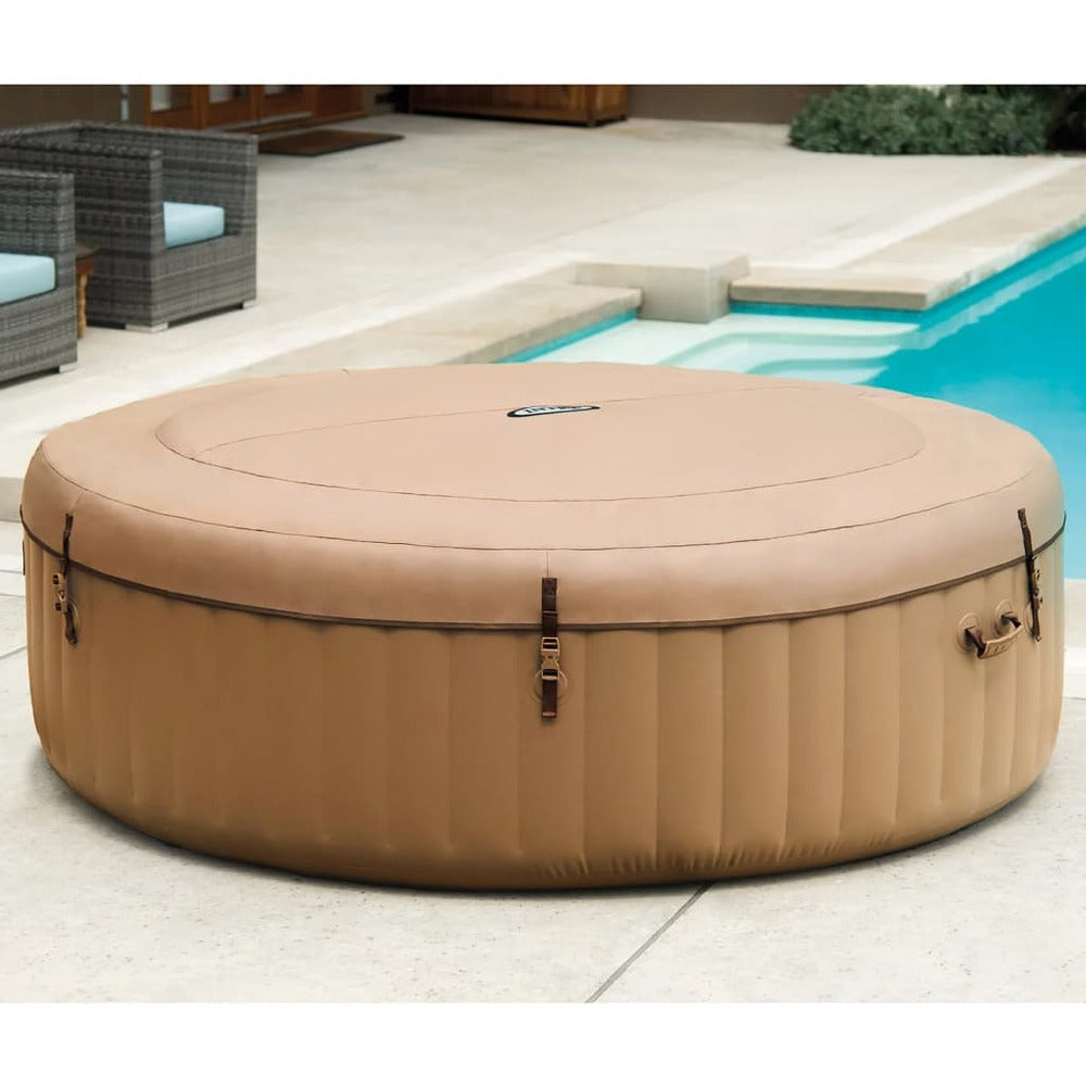 Intex Baignoire De Massage à Bulles Ronde Purespa 216x71cm 6 Personnes