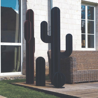  Cactus Métal Droit - Rouille 100 Cm