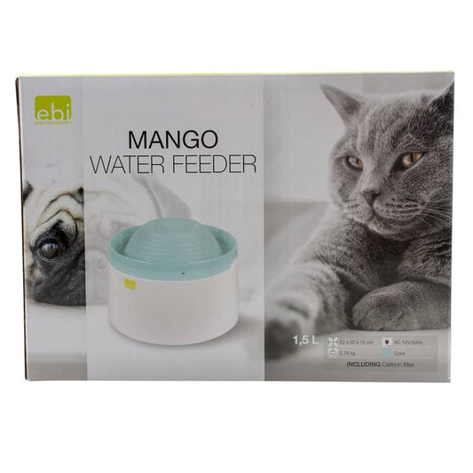 Ebi Bol à Eau Pour Animaux De Compagnie Mango 1,5 L Bleu