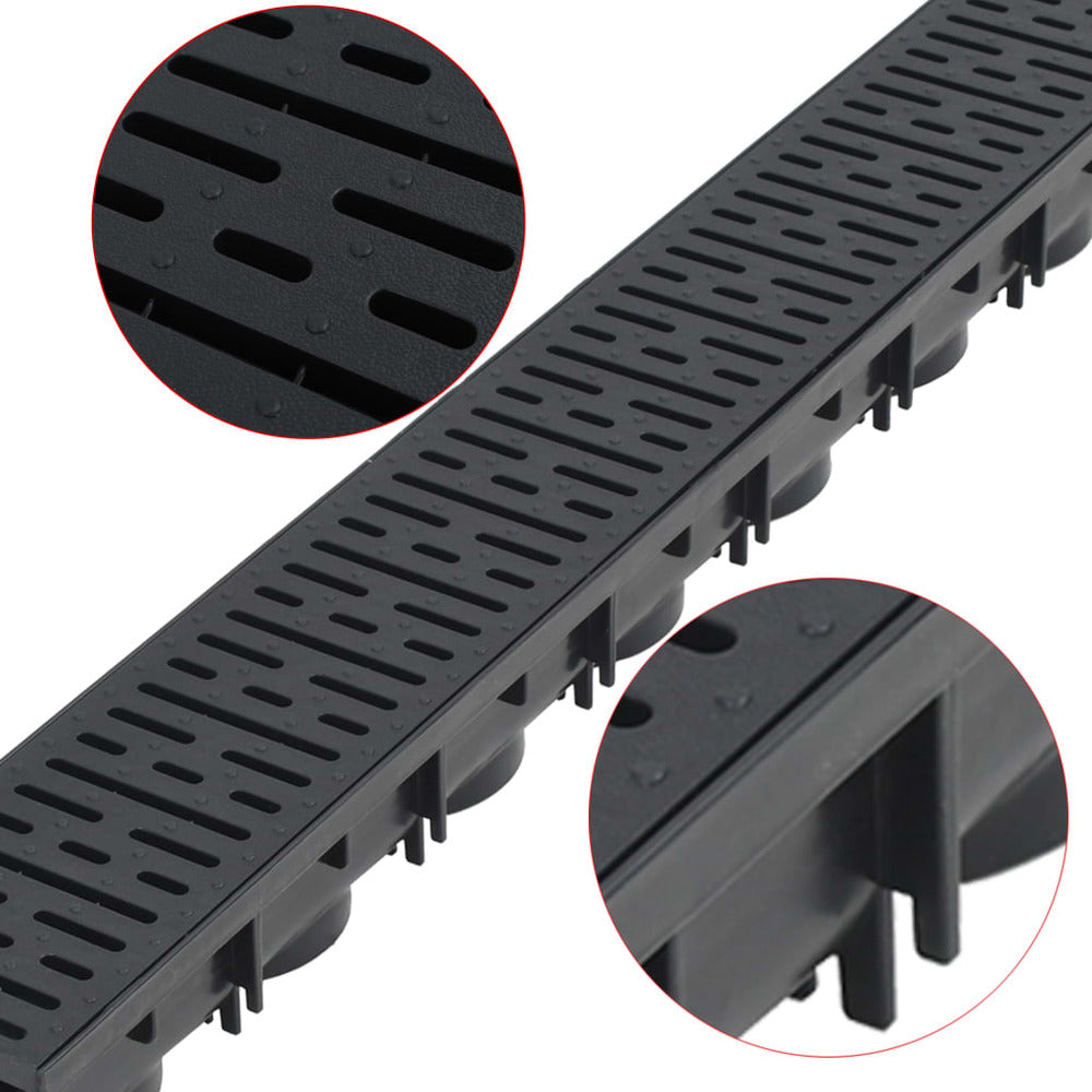 VIDAXL Canaux De Drainage 6 Pcs Plastique 6 M