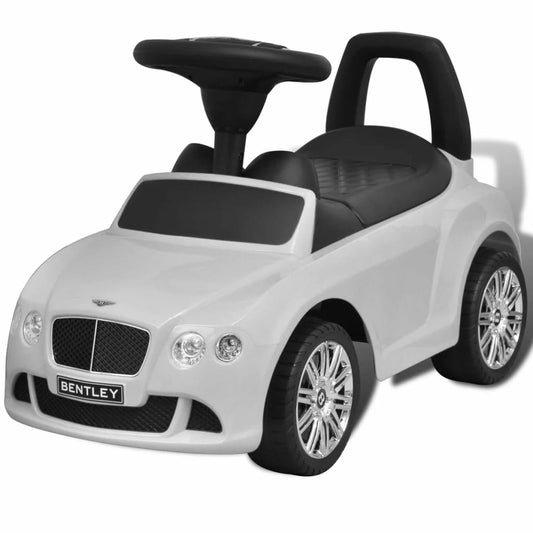 VIDAXL Voiture à Pousser Par Pied Pour Enfants Bentley Blanc