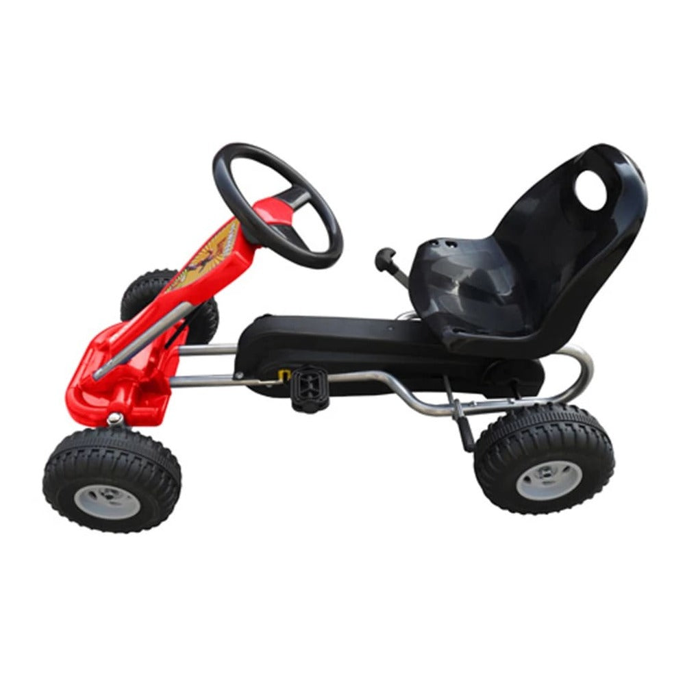 VIDAXL Kart à Pédales Rouge