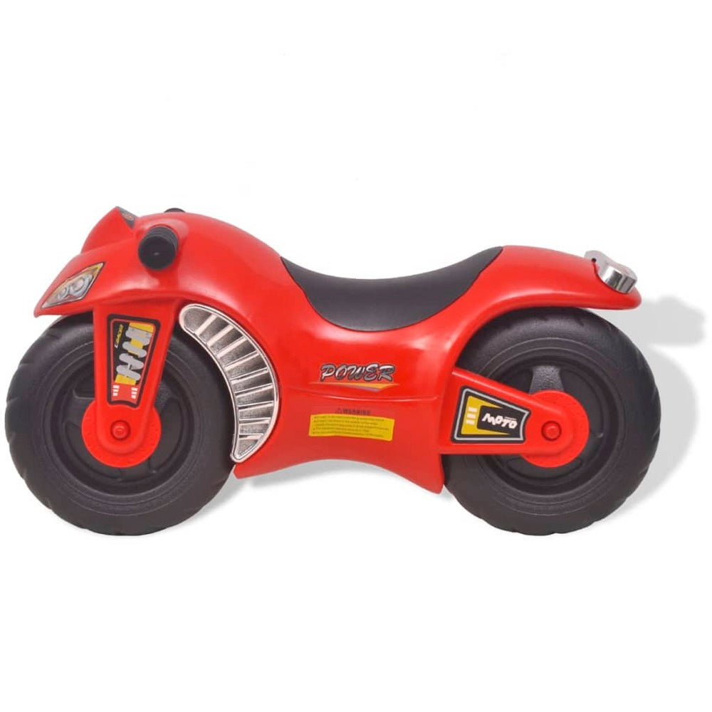 VIDAXL Moto à Chevaucher Enfant Plastique Rouge