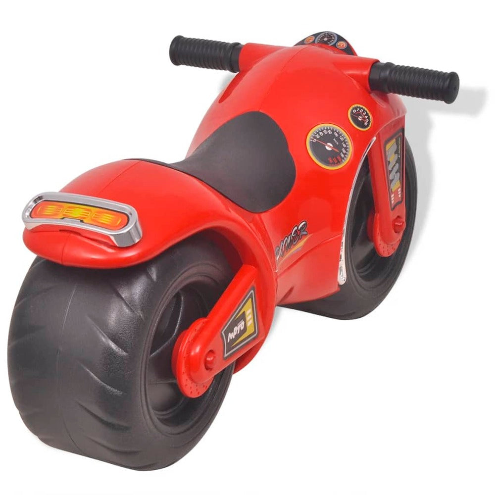 VIDAXL Moto à Chevaucher Enfant Plastique Rouge