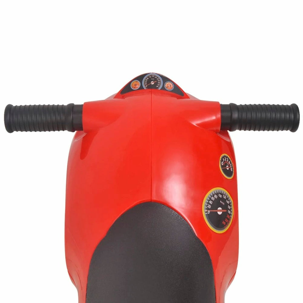 VIDAXL Moto à Chevaucher Enfant Plastique Rouge