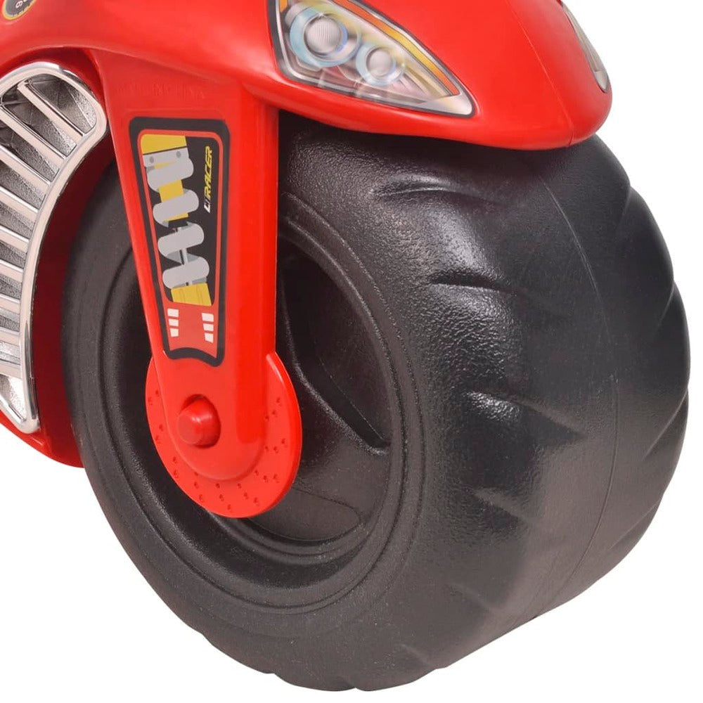 VIDAXL Moto à Chevaucher Enfant Plastique Rouge