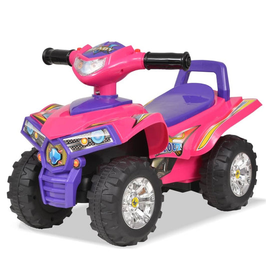 VIDAXL Vtt Pour Enfants Avec Son Et Lumière Rose Et Violet