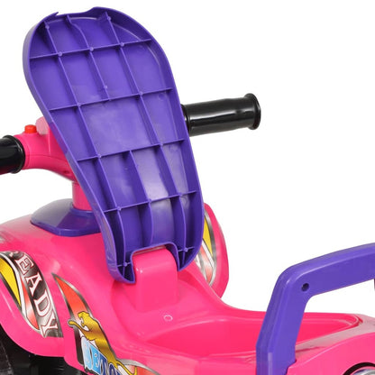 VIDAXL Vtt Pour Enfants Avec Son Et Lumière Rose Et Violet
