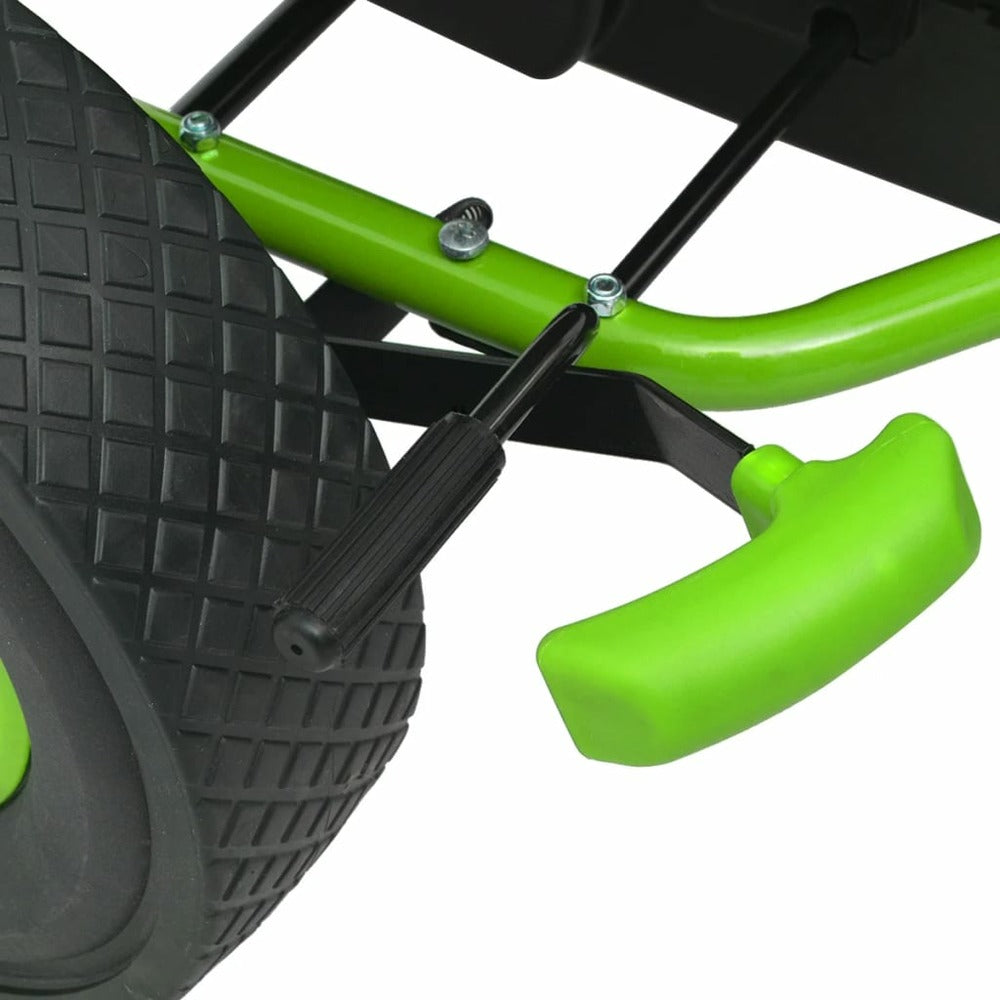 VIDAXL Kart à Pédale Avec Siège Ajustable Vert