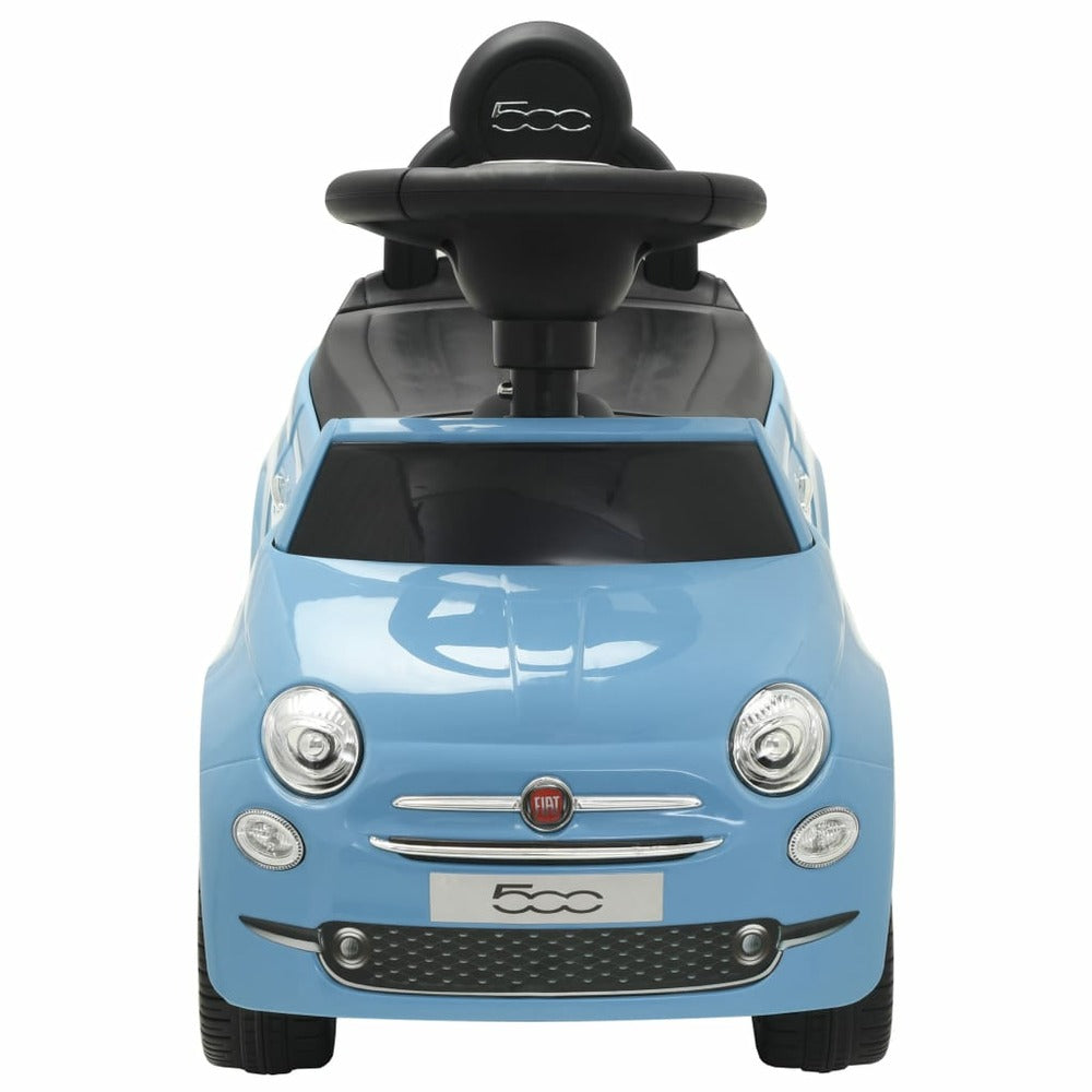 VIDAXL Voiture à Chevaucher Fiat 500 Bleu