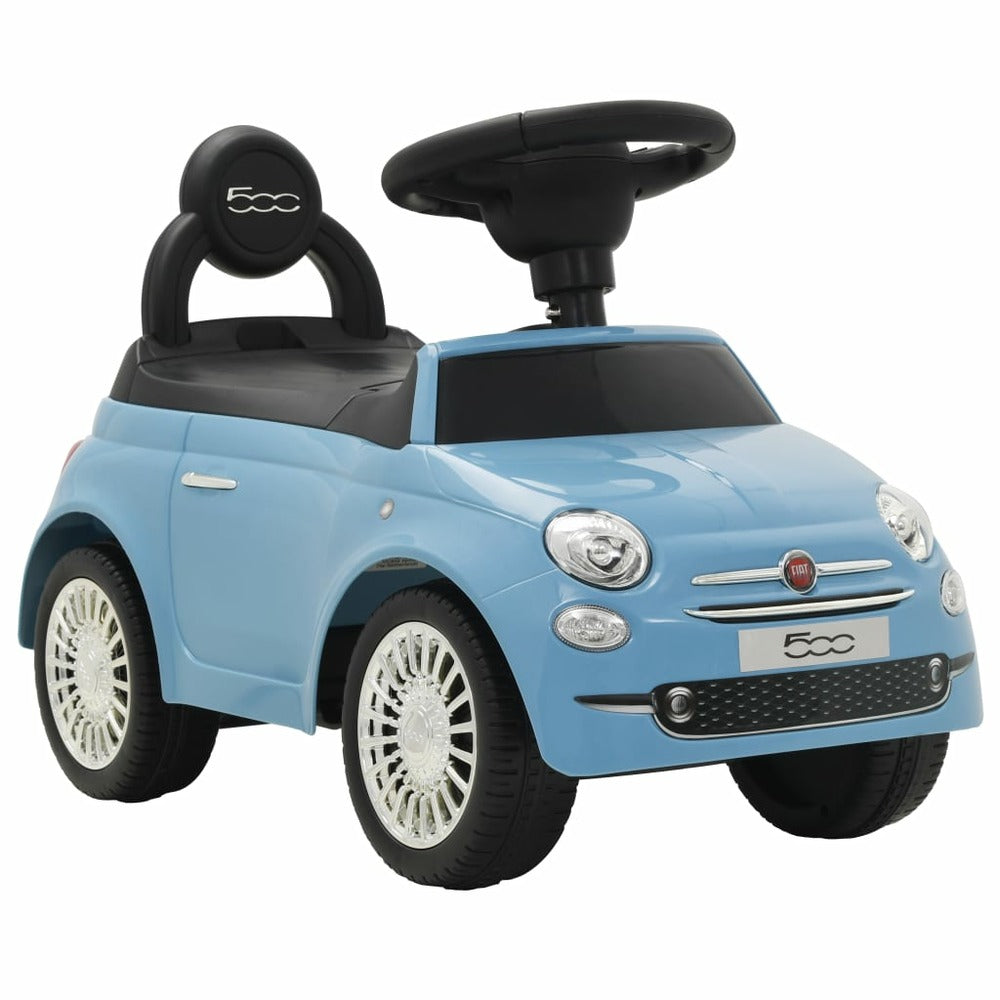 VIDAXL Voiture à Chevaucher Fiat 500 Bleu