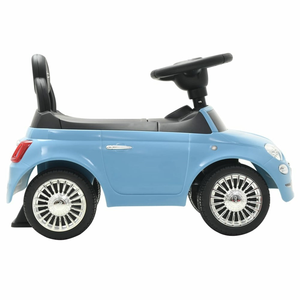 VIDAXL Voiture à Chevaucher Fiat 500 Bleu