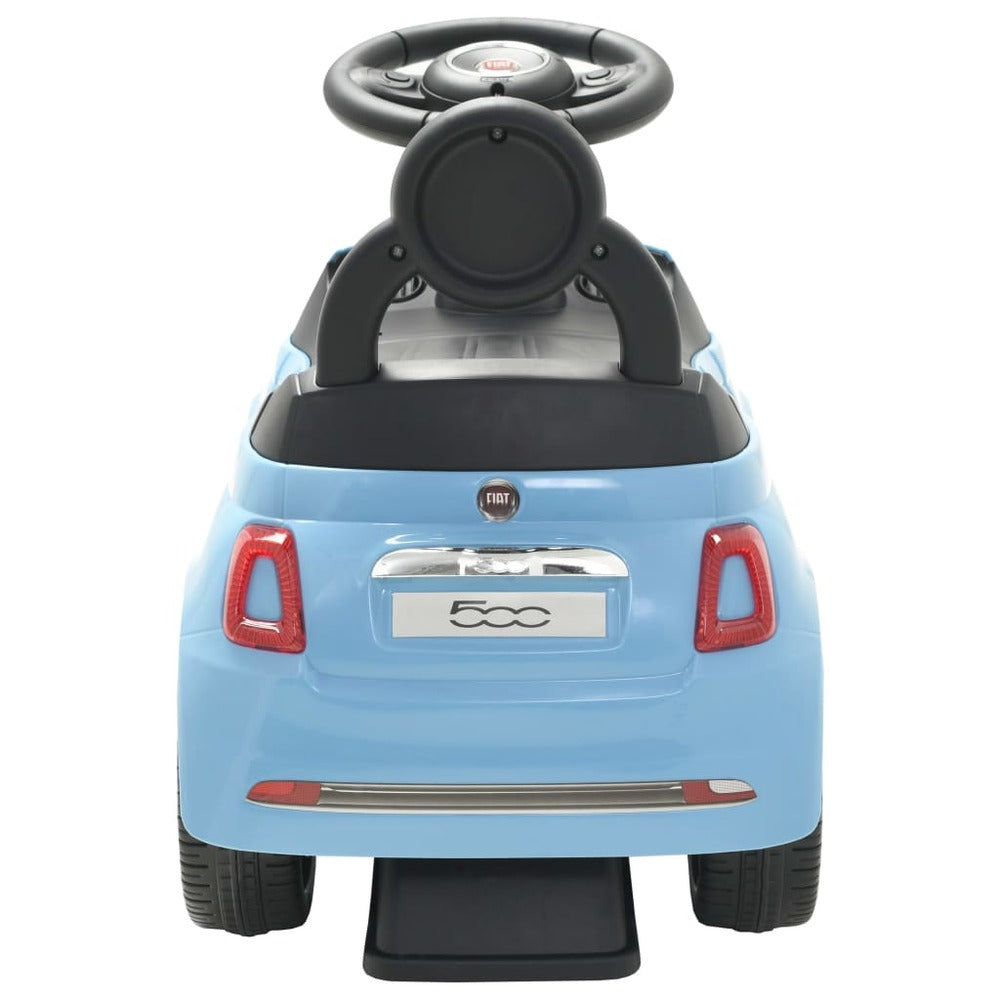VIDAXL Voiture à Chevaucher Fiat 500 Bleu