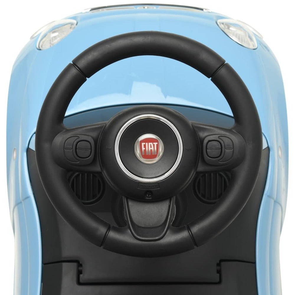 VIDAXL Voiture à Chevaucher Fiat 500 Bleu