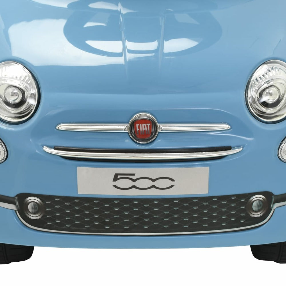 VIDAXL Voiture à Chevaucher Fiat 500 Bleu