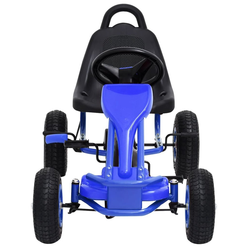 VIDAXL Kart à Pédales Avec Pneus Bleu