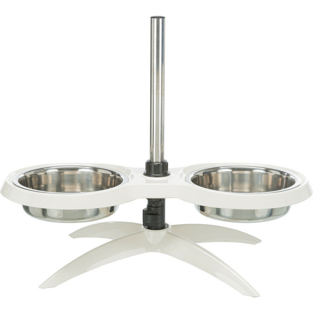 Bar Pour Chiens H Max 54 Cm, Mélamine/acier Inoxydable Pour Chiens
