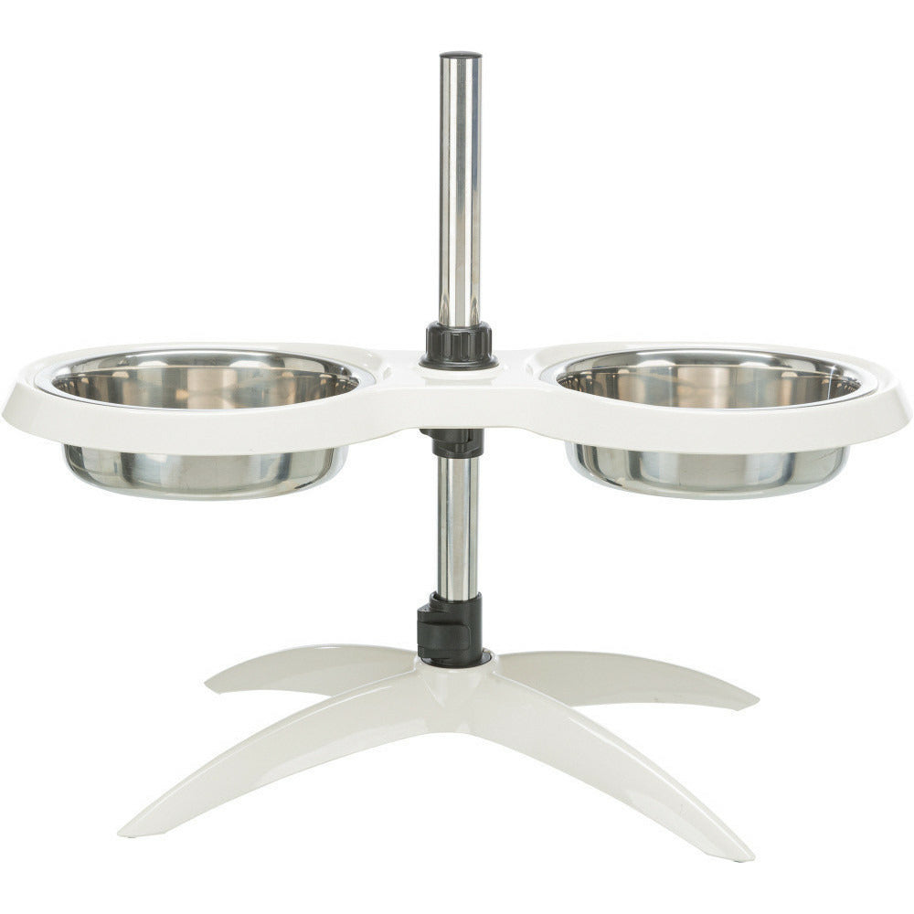  Bar Pour Chiens H Max 54 Cm, Mélamine/acier Inoxydable Pour Chiens