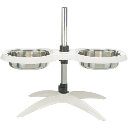  Bar Pour Chiens H Max 54 Cm, Mélamine/acier Inoxydable Pour Chiens